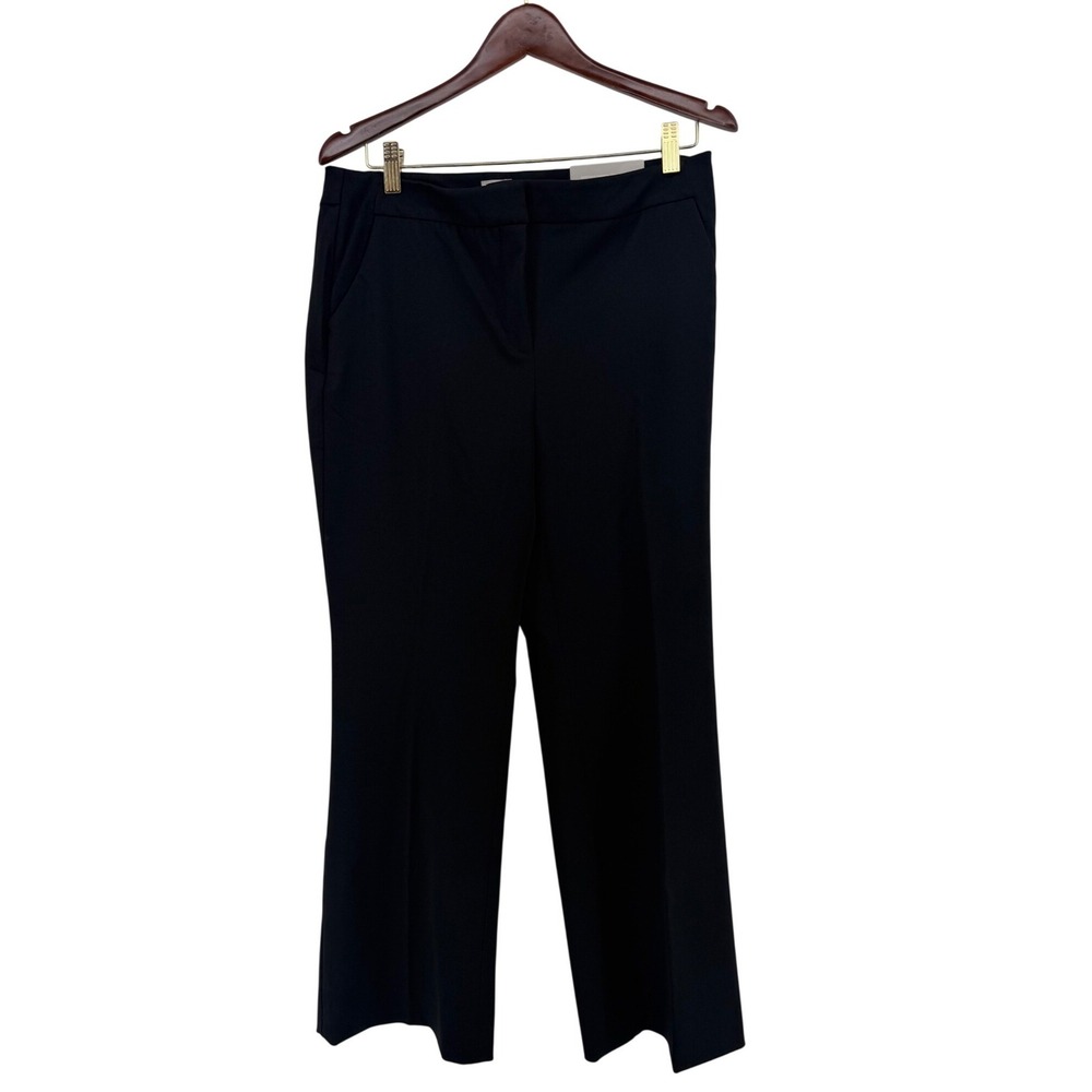 NWT Chicos So Slimming Trouser Pants Black Straight Leg Petite 1P 8P  NEW